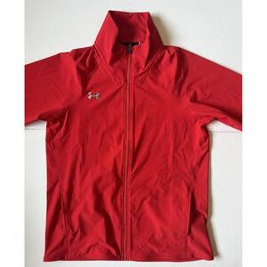 Under Armour Women's Red Full-Zip Lightweight Jacket